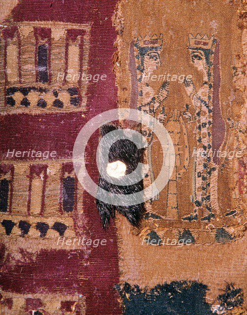 Detail of an Iranian cloth shabrack, found in a Scythian tomb, 5th century BC Artist: Unknown