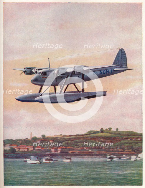 The upper component of the Short-Mayo Composite Aircraft 'Mercury', c1929 (c1937). Artist: Unknown.