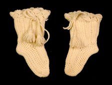 Bootees, American, 1870-80. Creator: Unknown.