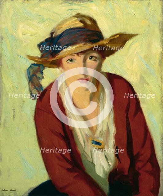 The Beach Hat, 1914. Creator: Robert Henri.