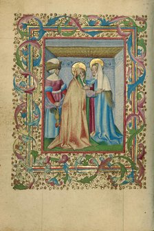 The Visitation; Book of Hours, about 1460. Creator: Unknown.