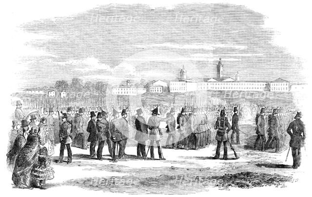 Review of the British-Italian Legion, at Novara, 1856.  Creator: Unknown.