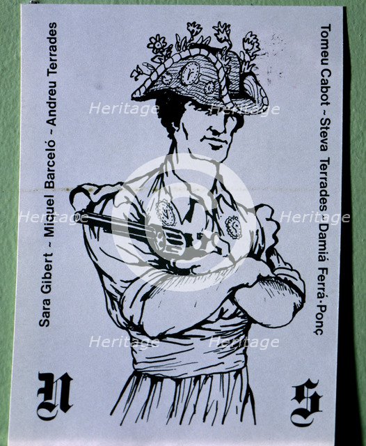 Neon de Suro', caricature of the 'Cossier with a revolver', meant to symbolize the danger of the …