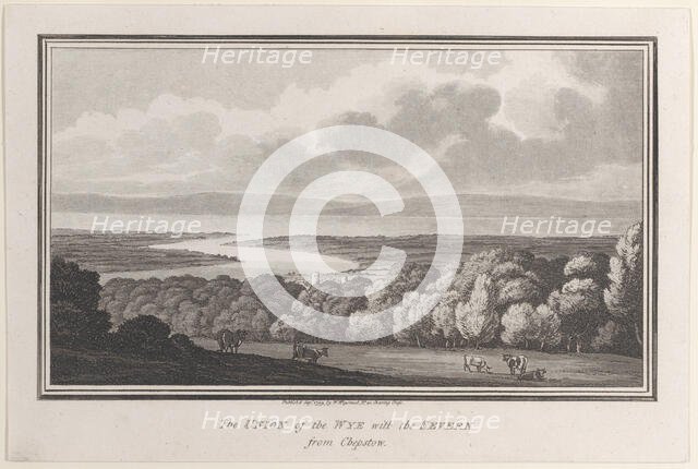 The Union of the Wye with the Severn from Chepstow, from "Remarks on a Tour to Wales", 1799. Creator: John Hill.