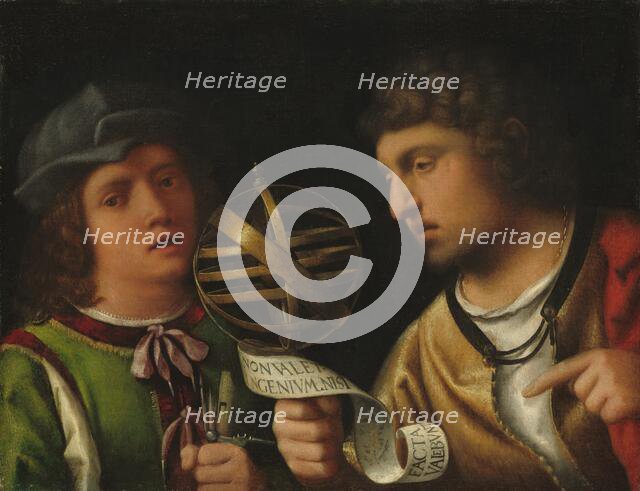 Giovanni Borgherini and His Tutor, late 15th-early 16th century.  Creator: Giorgione.