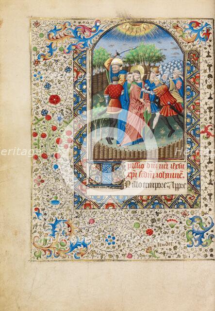 The Betrayal of Christ; Book of Hours, about 1440-1450. Creator: Workshop of the Bedford Master.