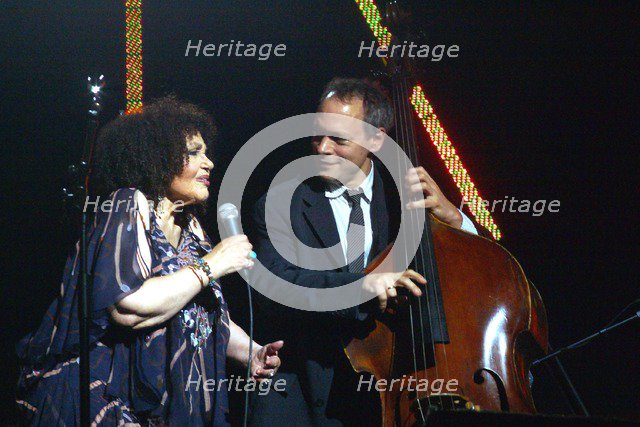 Alec Dankworth and Cleo Laine, Brecon Jazz Festival, Powys, Wales. Artist: Brian O'Connor