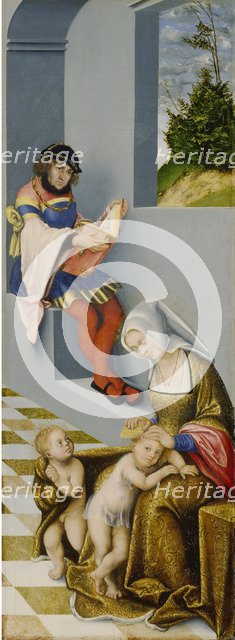 Altarpiece of the Holy Kinship.Right panel.