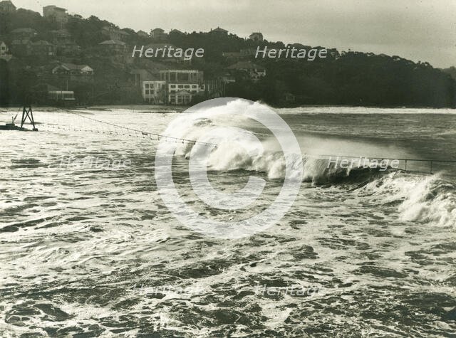 Heavy seas at Balmoral, c1950. Creator: Unknown.