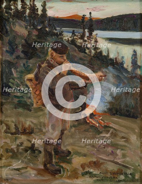 Shepherd Boy from Paanajärvi, 1917.