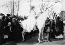 Suffrage parade, Inez Milholland, 1913. Creator: Bain News Service.