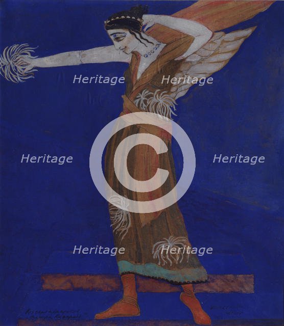 Costume design for the play Famira-kifared by I. Annensky, 1916. Artist: Exter, Alexandra Alexandrovna (1882-1949)