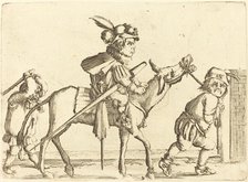 Dwarf Riding an Ass. Creator: Stefano della Bella.