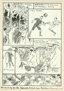 Sketches at the Association Cup Football Match, n.d. Creator: Philip William May.