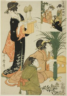 Act IV, from Treasury of the Loyal Retainers, Japan, c. 1801/02. Creator: Kitagawa Utamaro.