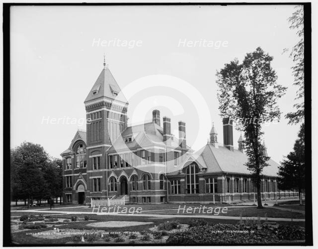 Engineering laboratory, U. of M., Ann Arbor, Michigan, between 1890 and 1901. Creator: Unknown.