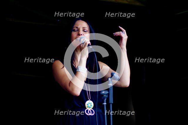 Jo Harrop, Jo Harrop Quartet, Listening Room Jazz, Three Horseshoes, Knockholt, Kent, July 2021. Creator: Brian O'Connor.
