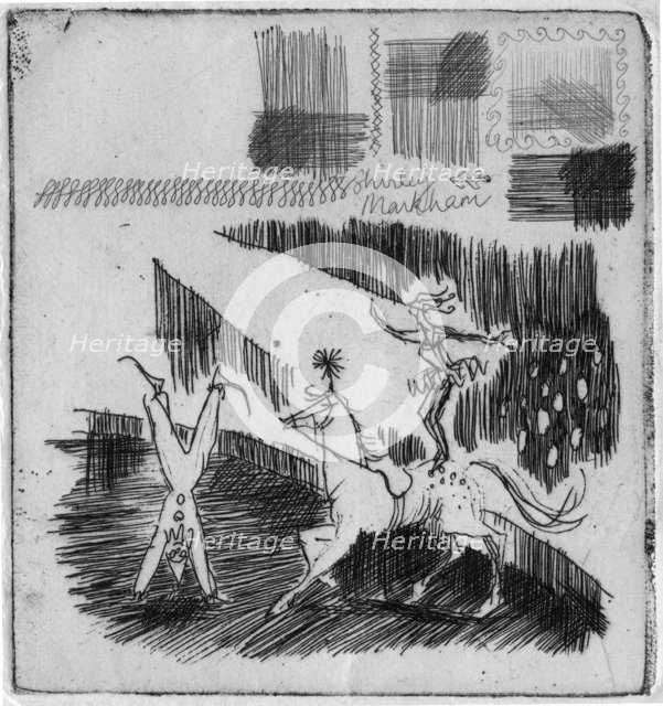 Acrobats, 1952. Creator: Shirley Markham.