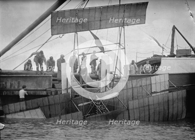Anthony Jannus, Flights And Tests of Rex Smith Plane Flown By Jannus - Flights of Plane, 1912. Creator: Harris & Ewing.