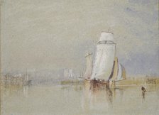 Calm on the Loire, 1832. Artist: JMW Turner.