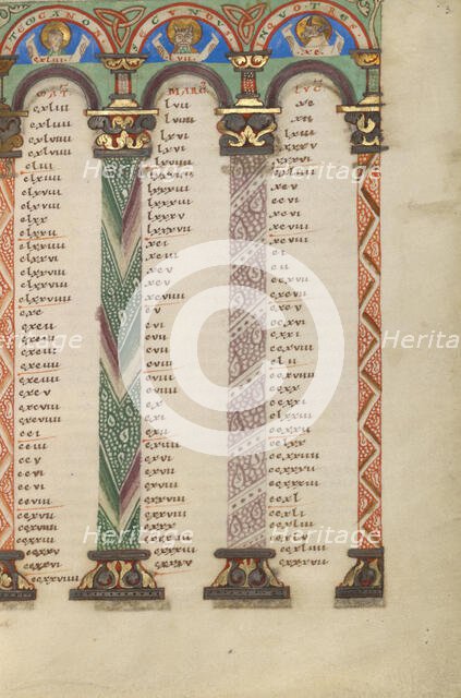 Canon Table Page; Gospel Book, about 1120-1140. Creator: Unknown.