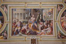 The Sacrifice of Codrus, King of Athens (Public Virtues of Greek and Roman Heroes), 1529-1535. Artist: Beccafumi, Domenico (1486-1551)