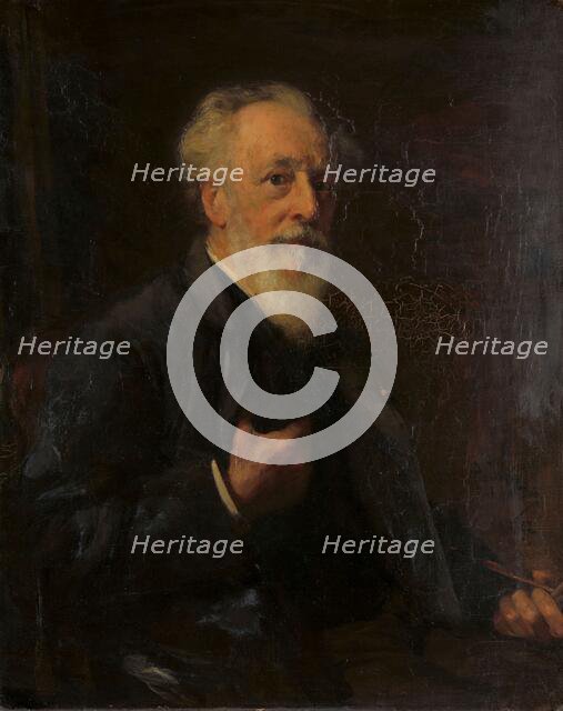 Portrait of J.A.B. Stroebel (1821-1905), painter, 1892.  Creator: Pieter de Josselin de Jong.