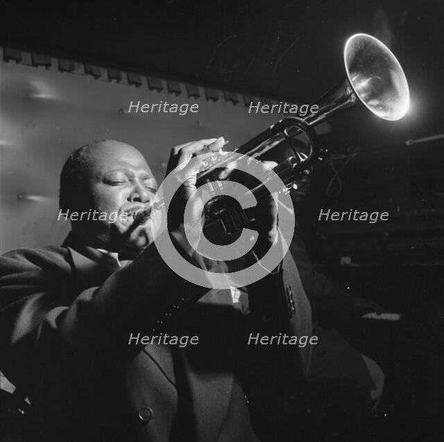 Portrait of Sidney De Paris, Jimmy Ryan's (Club), New York, N.Y., ca. July 1947. Creator: William Paul Gottlieb.