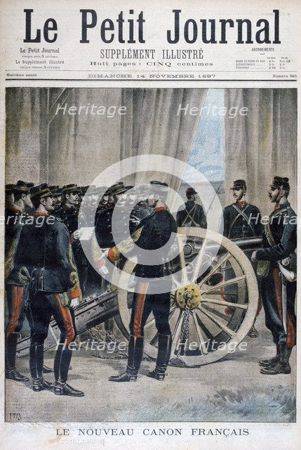 A new French cannon, 1897.  Artist: Henri Meyer