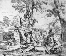 Scrapbook Containing Italian Etchings of the 17th and 18th Centuries, 17th-18th century. Creator: Unknown.