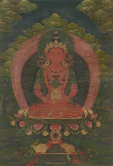 Thangka of Amitayus, 18th century. Creator: Tibetan culture.