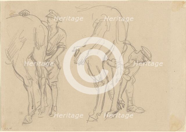 Studies for "Scots Grey", 1918. Creator: John Singer Sargent.