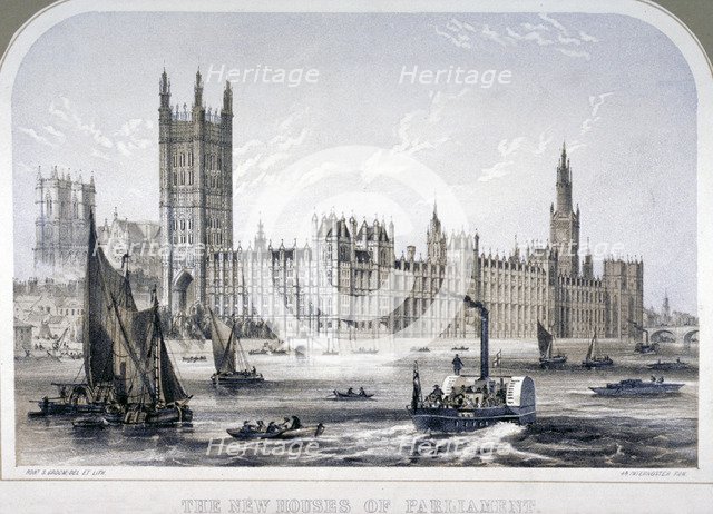 Palace of Westminster, London, c1860. Artist: Robert S Groom