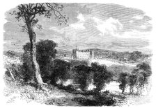 Floors Castle, Kelso, seat of the Duke of Roxburghe, visited by Prince and Princess of Wales, 1865. Creator: Unknown.