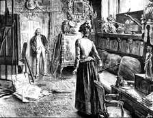 "Now, my lovely lady," he said,..."you have had your innings, and I am going to have mine", 1890. Creator: R. Taylor.