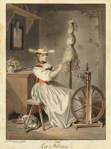 The Spinner, 1793. Creator: Freudenberger, Sigmund (1745-1801).