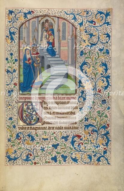 The Presentation of the Virgin in the Temple; Arenberg Hours, early 1460s. Creator: Willem Vrelant.