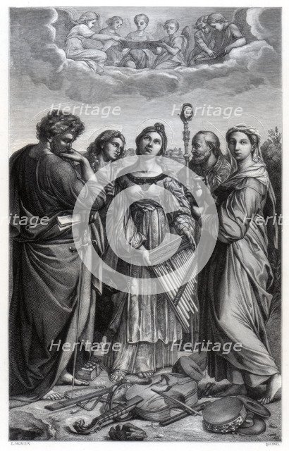 'St Cecilia', 1514 (1870). Artist: Quesnel