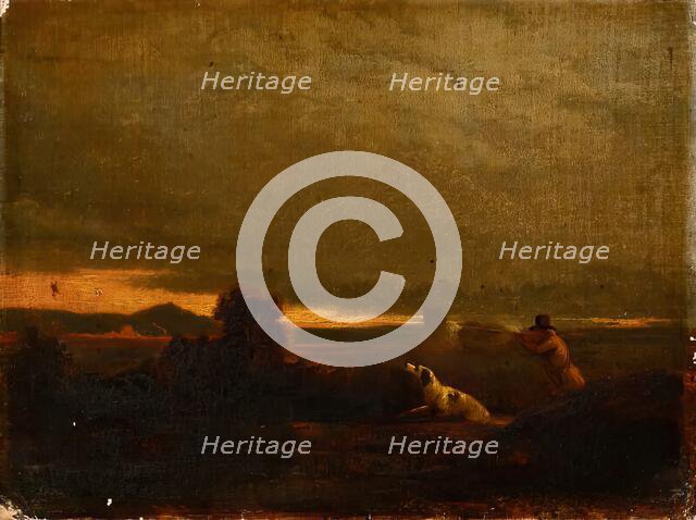 Snipe Shooting, c1850s. Creator: James William Giles.