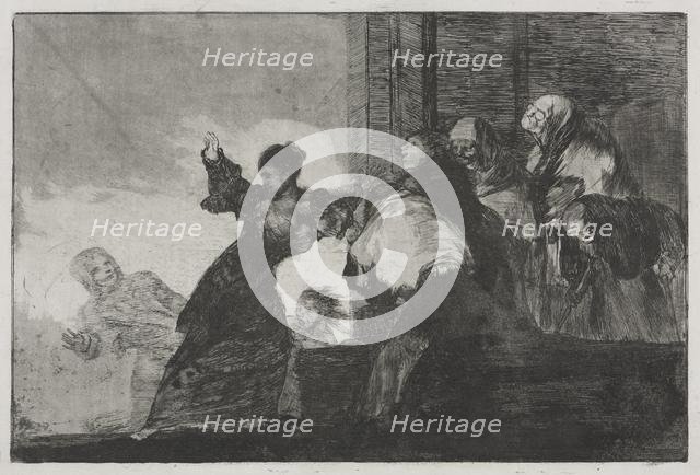 The Proverbs: Two Heads are Better than One or Poor Folly, 1816-1823 (printed c. 1863). Creator: Francisco de Goya (Spanish, 1746-1828).