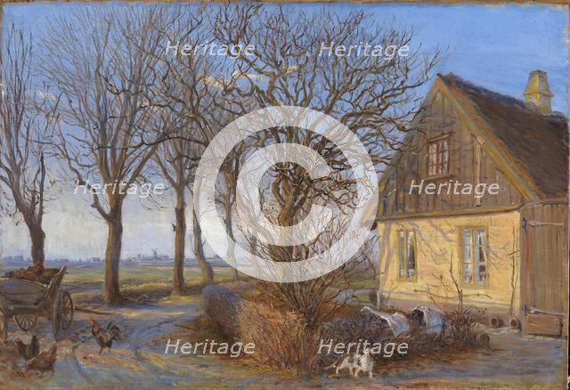 Outside a farmhouse - Maglebylille, 1903. Creator: Theodor Esbern Philipsen.