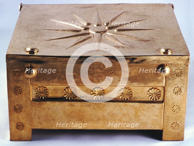 Gold larnax (funerary casket), 350-325 BC. Artist: Anon