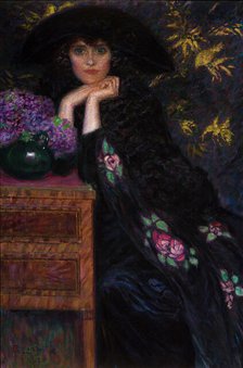 Figura di Donna (Ritratto di Violette), 1920. Creator: Lionne (Della Leonessa), Enrico (1865-1921).