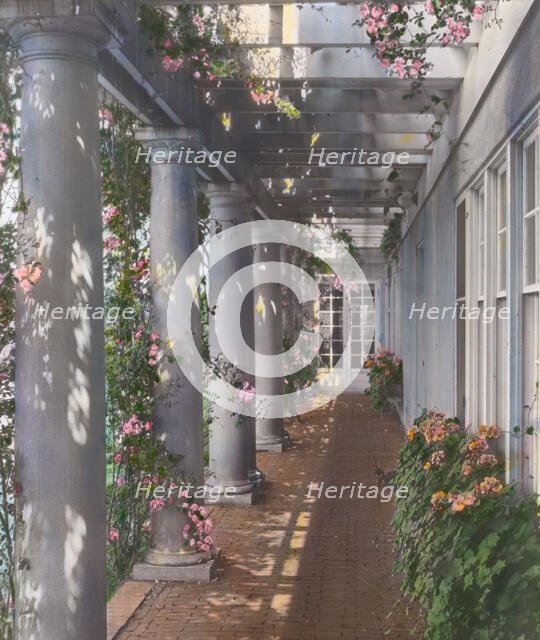 Dr. Frederick Kellogg Hollister house, Lily Pond Lane, East Hampton, New York, c1915. Creator: Frances Benjamin Johnston.