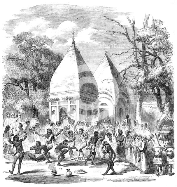 Hindoo Dance - from a native drawing, 1857. Creator: Unknown.