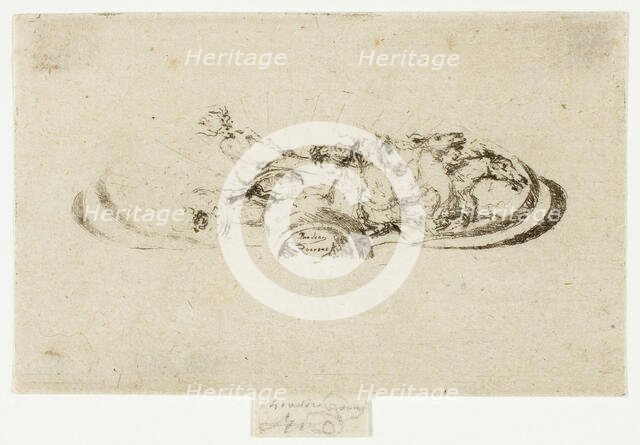 Phaeton, Study for Decoration of a Frame, 1907-08. Creator: Theodore Roussel.