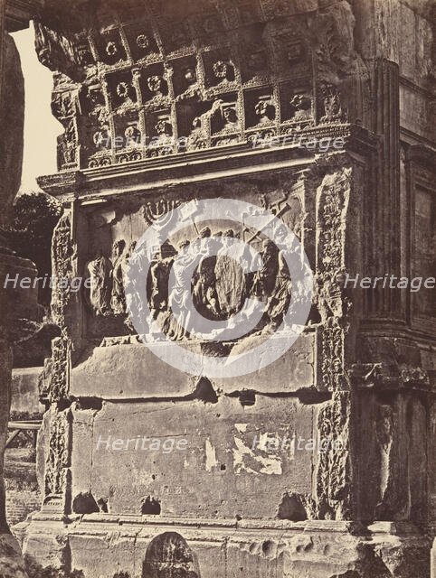 Bassorilievo dell'arco di Tito, 1848-52. Creator: Eugène Constant.