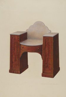 Dressing Table, c. 1939. Creator: William H Edwards.