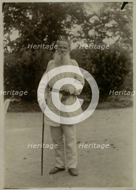 Portrait of the author Count Lev Nikolayevich Tolstoy (1828-1910).