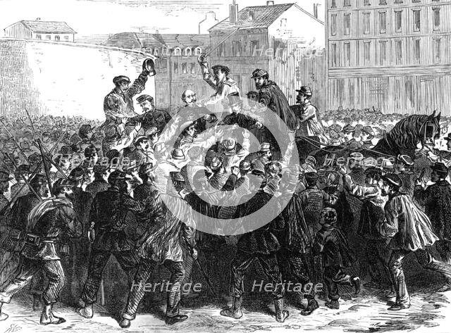 The Conflict in Paris: assault on General Chanzy, 1871. Creator: Unknown.